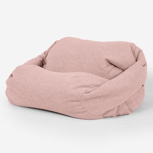 Poltrona Pouf Sacco Sabine - Bouclé Rosa