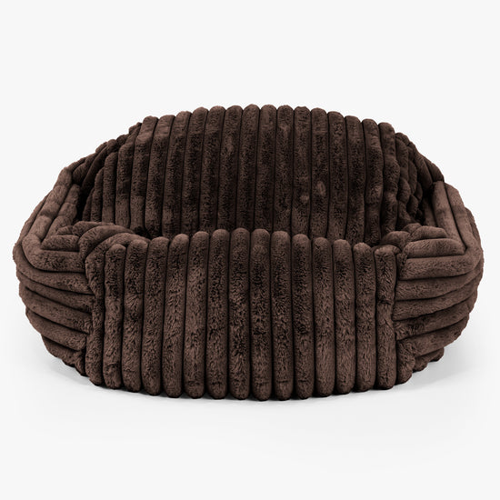 Poltrona Pouf Sacco Sabine - Velluto Felpato Ultra Morbido Zibellino 01