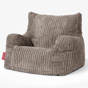 Josephine Poltrona Sacco, Pouf - Velluto a Coste Grigio Tortora