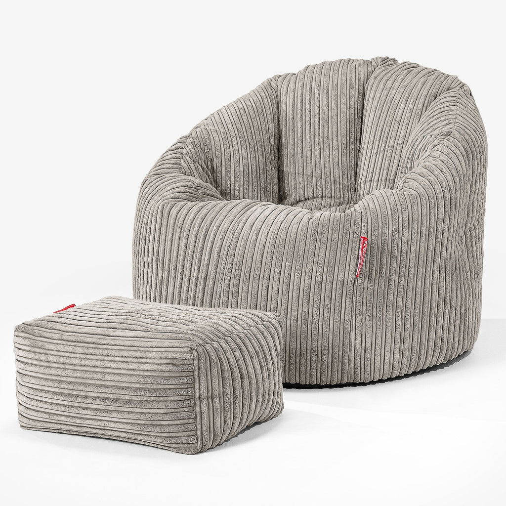 Poltrona Sacco 'Abbraccio', Pouf - Corda Classica Visone 02