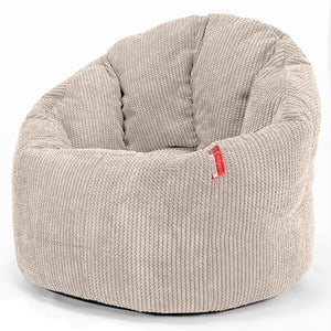 Poltrona Sacco 'Abbraccio', Pouf - Pompon Panna