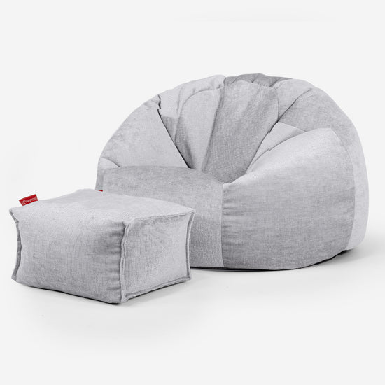 Poltrona Sacco 'Classico' - Ciniglia Grigio 02