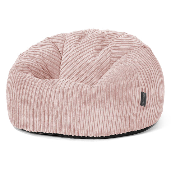 Poltrona Sacco 'Classico' - Velluto a Coste Rosa Cipria 01