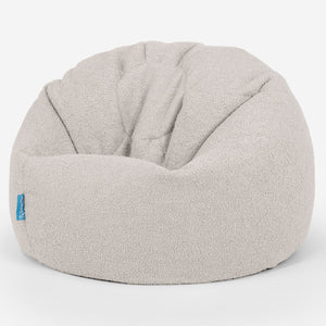 Poltrona Sacco 'Classico' per Bambini 1-5 anni - Bouclé Avorio