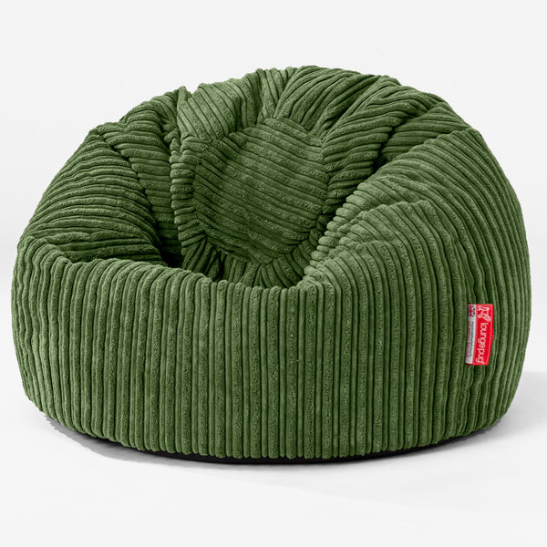Poltrona Sacco 'Classico' per Bambini 1-5 anni - Corda Classica Verde Foresta 01