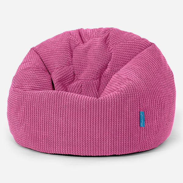 Poltrona Sacco 'Classico' per Bambini 1-5 anni - Pompon Rosa 01