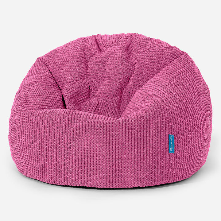 Poltrona Sacco 'Classico' per Bambini 1-5 anni - Pompon Rosa 01