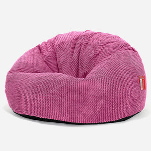 Pouf Sacco Per Bambini, C200L CloudSac, Imbottito Di Fiocchi Di Lattice e Poliestere 2-12 anni - Pompon Rosa