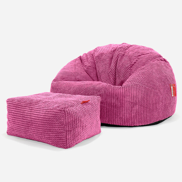 Poltrona Sacco 'Classico' - Pompon Rosa_02