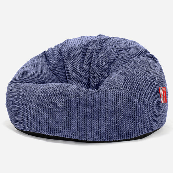 Pouf Sacco Per Bambini, C200L CloudSac, Imbottito Di Fiocchi Di Lattice e Poliestere 2-12 anni - Pompon Viola 01