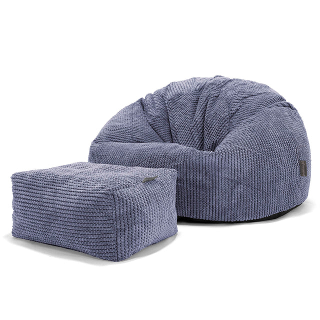 Poltrona Sacco 'Classico' - Pompon Viola_02