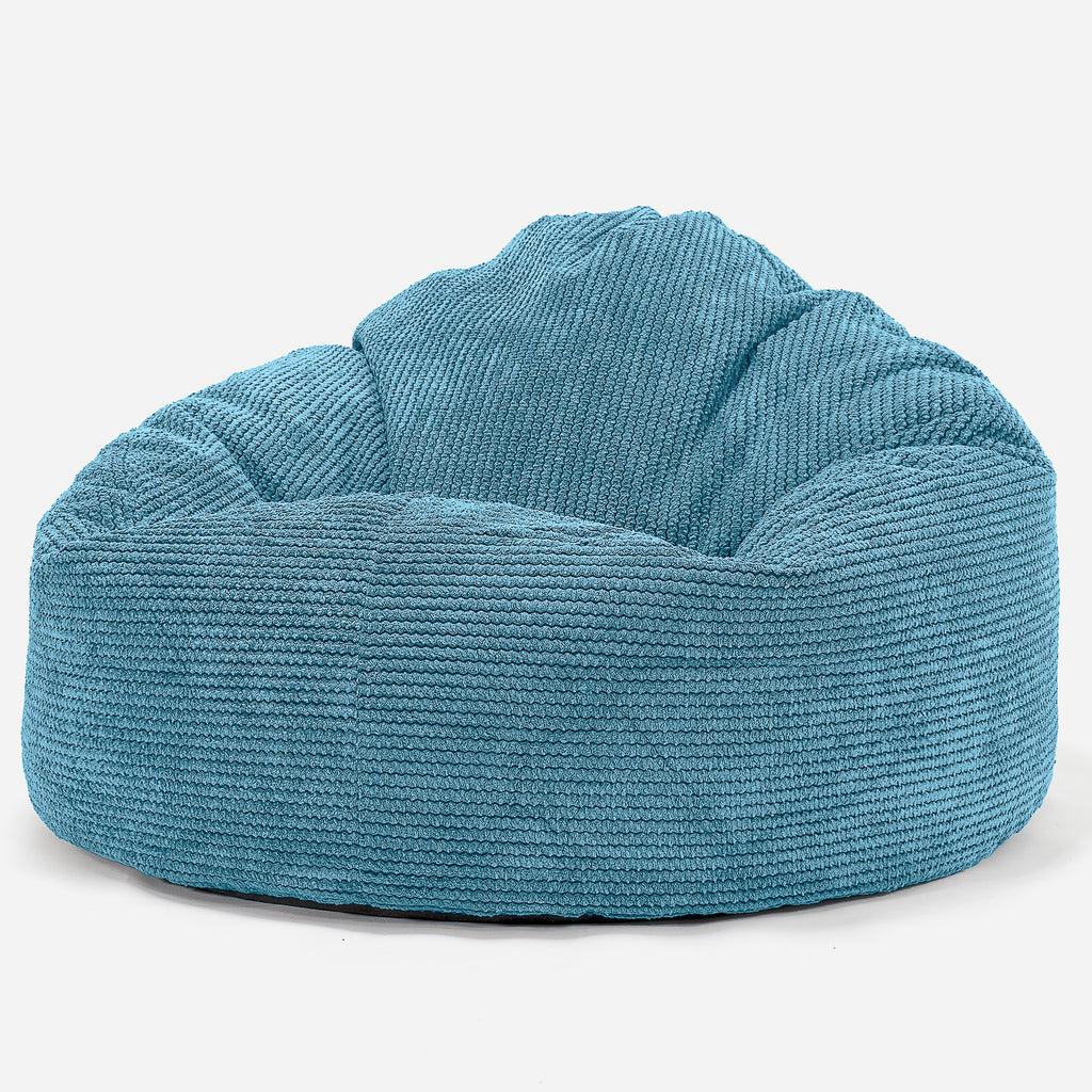 Poltrona Sacco 'Mini Mammut', Pouf - Pompon Egeo Blu 01