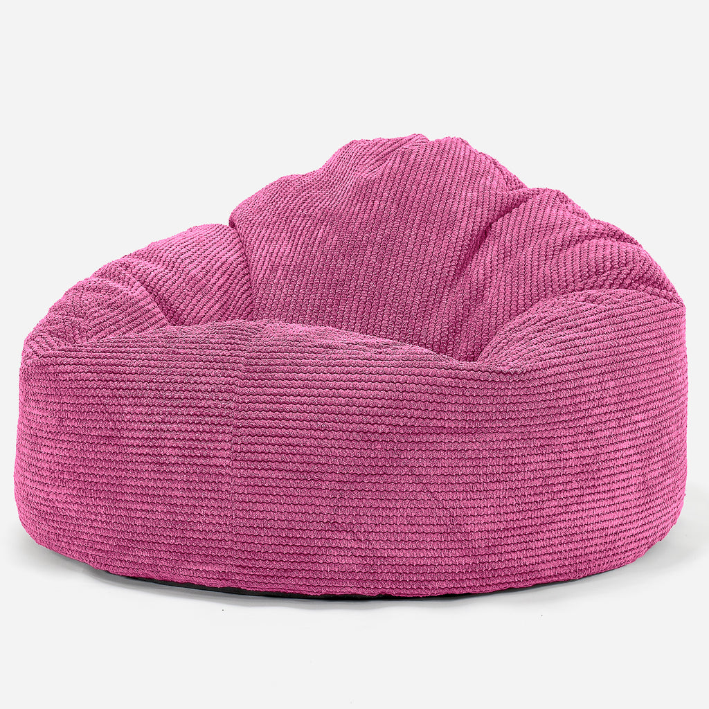 Poltrona Sacco 'Mini Mammut', Pouf - Pompon Rosa 01