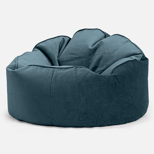 Poltrona Sacco 'Archi', Pouf - Velluto Alzavola 01