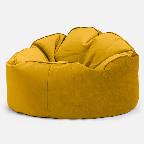 Poltrona Sacco 'Archi', Pouf - Velluto Oro 01