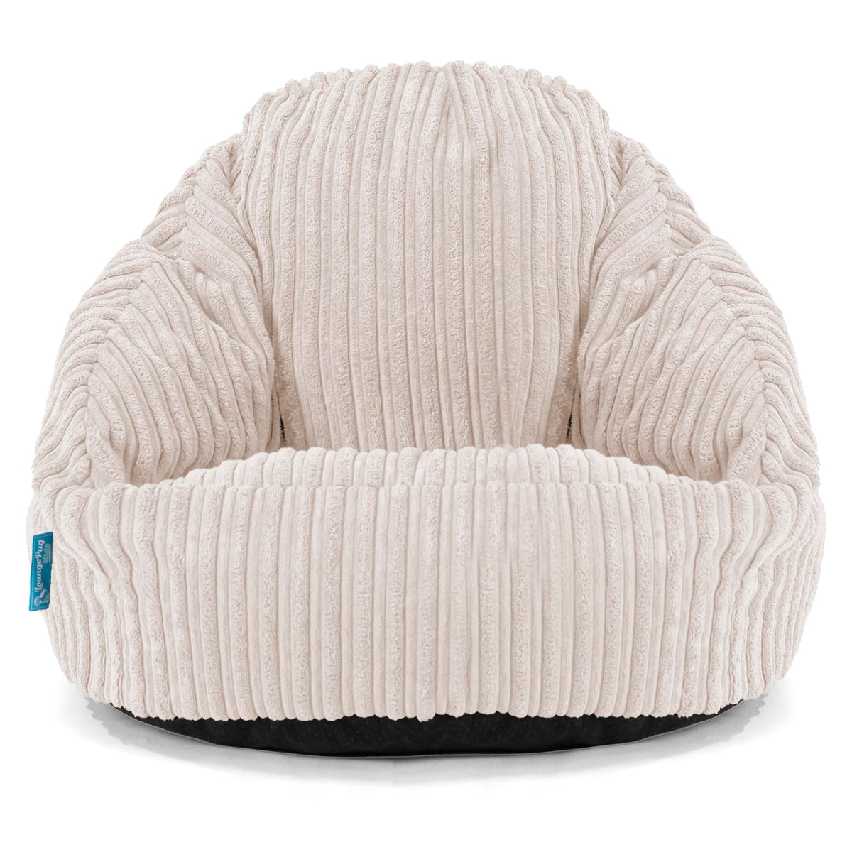 Poltrona Sacco Per Bambini Lounge Pug - Pouf In Velluto A Coste, 40x40 Cm, Imbottito Perline, Sicuro E Morbido