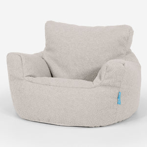 Poltrona Sacco Per Bambini Piccolo 1-3 anni - Bouclé Avorio