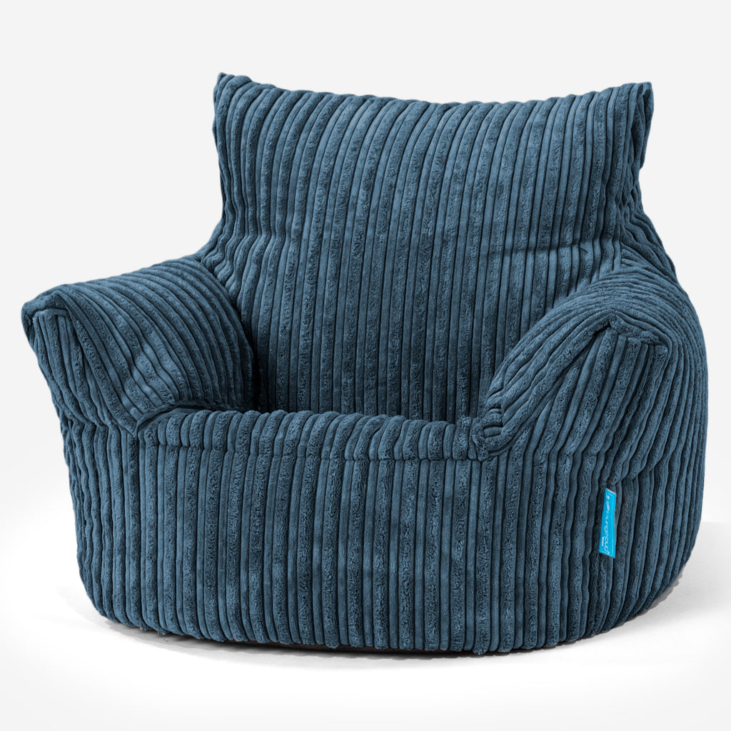 Poltrona Sacco Per Bambini Piccolo 1-3 anni - Corda Classica Navy 01