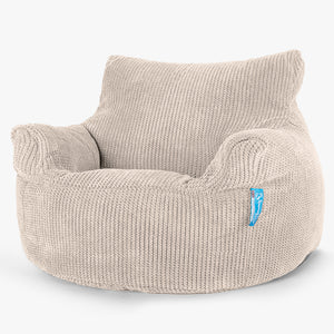 Poltrona Sacco Per Bambini 3-8 anni - Pompon Panna