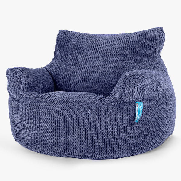 Poltrona Sacco Per Bambini 3-8 anni - Pompon Viola 01