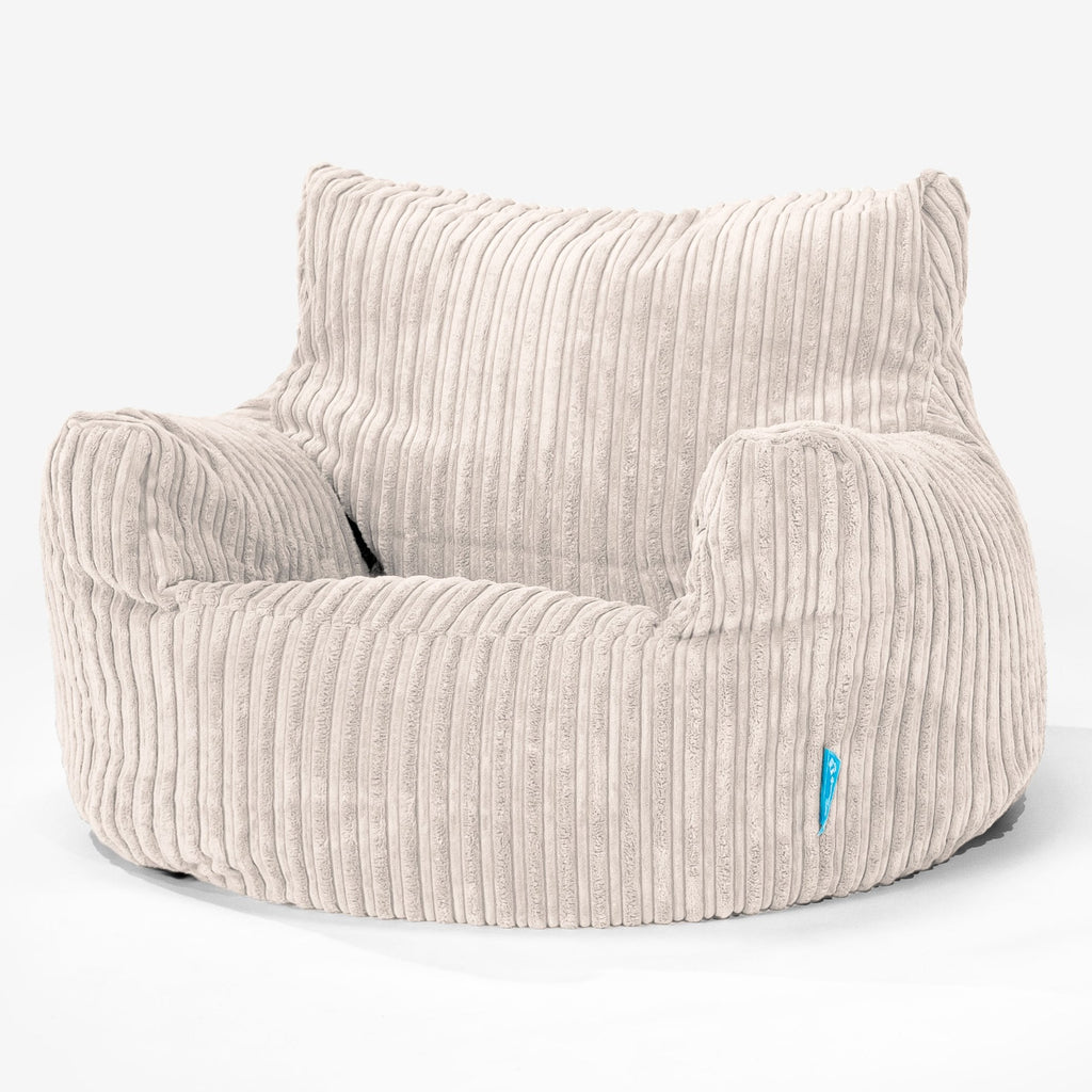 Poltrona Sacco Per Bambini 3-8 anni - Corda Classica Avorio 01