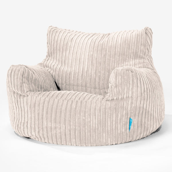 Poltrona Sacco Per Bambini 3-8 anni - Corda Classica Avorio 01