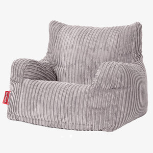 Josephine Poltrona Sacco, Pouf - Velluto a Coste Grigio Argento