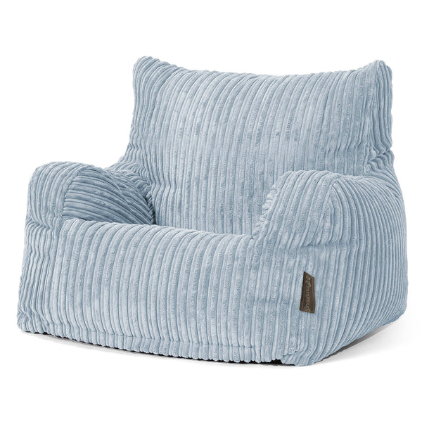 Josephine Poltrona Sacco,  Pouf - Velluto a Coste Bebè Blu 01