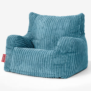 Josephine Poltrona Sacco,  Pouf - Velluto a Coste Egeo Blu