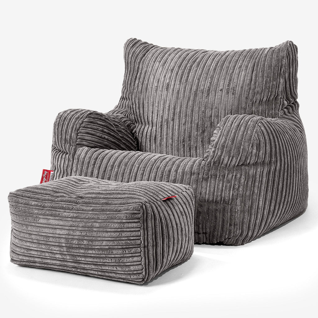 Poltrona Sacco,  Pouf - Corda Classica Grafite 02
