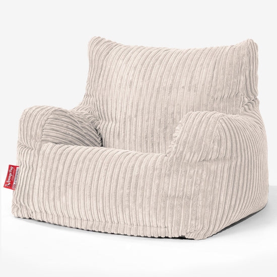 Josephine Poltrona Sacco,  Pouf - Velluto a Coste Avorio 01