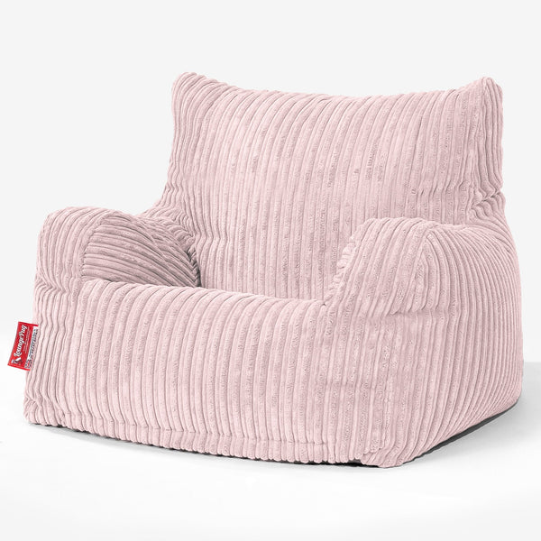 Josephine Poltrona Sacco,  Pouf - Velluto a Coste Rosa Cipria 01
