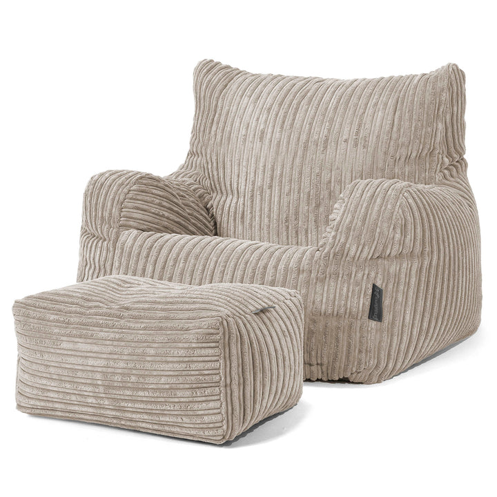 Josephine Poltrona Sacco,  Pouf - Velluto a Coste Visone 02