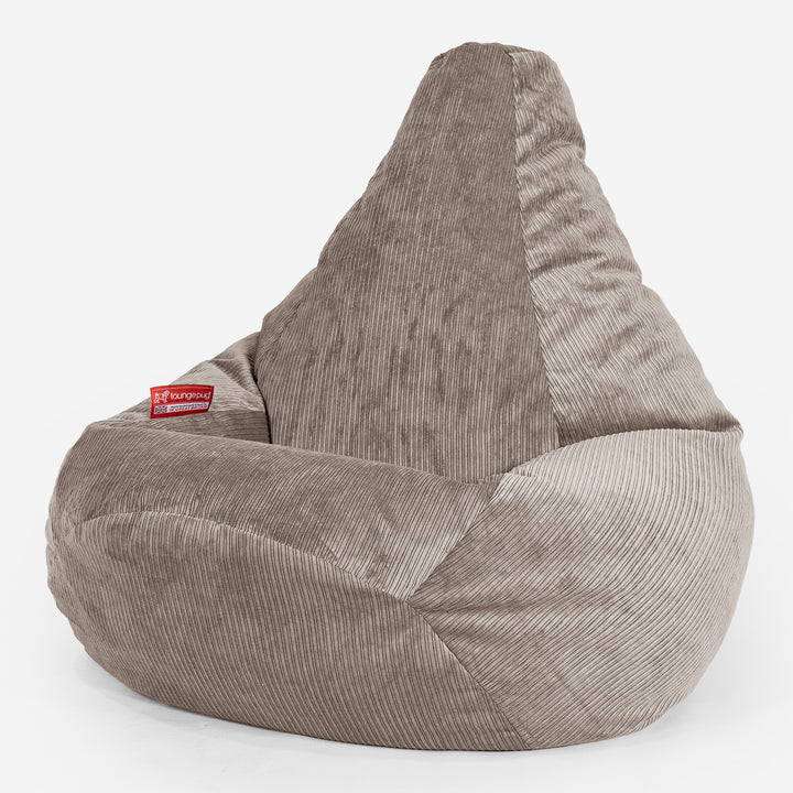 Poltrona Sacco Pouf 'Gioco' - Corda a Righine Visone 01
