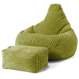 Lounge Pug Poggiapiedi Rotondo Piccolo Velluto a Coste Egeo Blu– Big Bertha Original IT Lounge Pug Poggiapiedi Rotondo Piccolo Velluto a Coste Egeo Blu– Big Bertha Original IT
