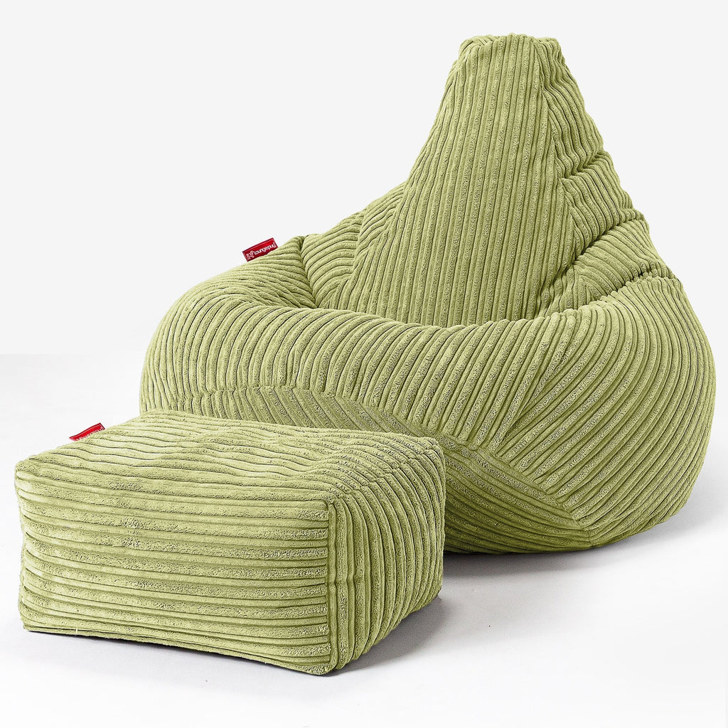 Poltrona Sacco Pouf 'Gioco' - Corda Classica Lime 01