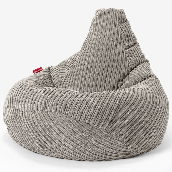 Poltrona Sacco Pouf 'Gioco' - Velluto a Coste Visone 02