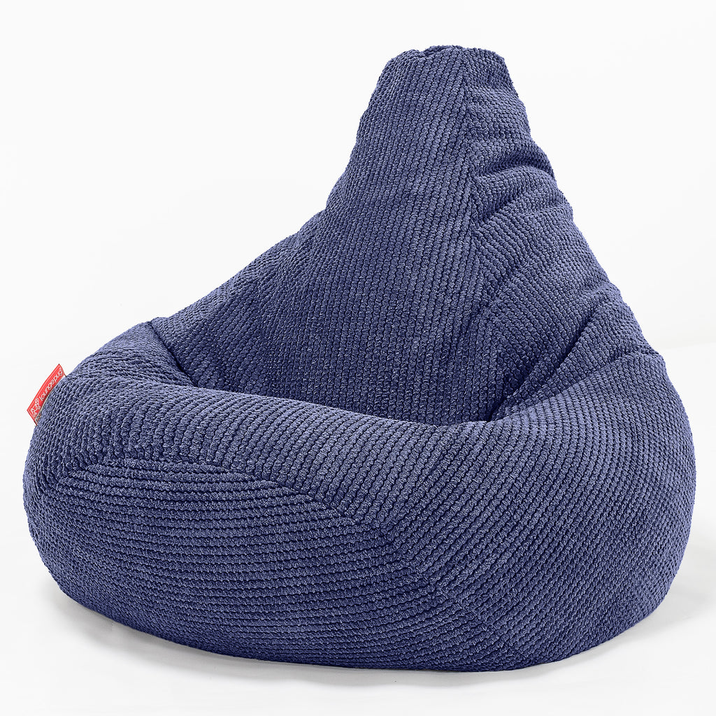 Poltrona Sacco Pouf 'Gioco' - Pompon Viola 02