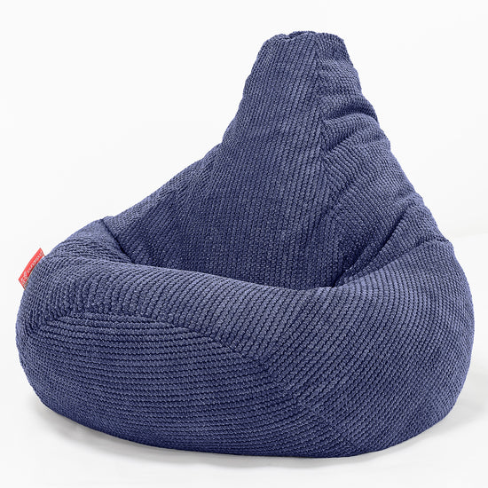 Poltrona Sacco Pouf 'Gioco' - Pompon Viola 02