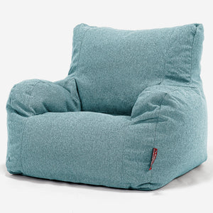 Josephine Poltrona Sacco,  Pouf - Tessuto in Lana Interalli Acqua