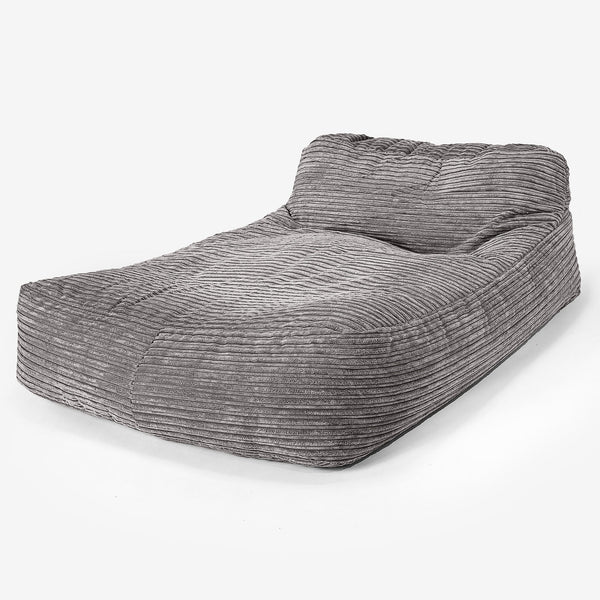 Pouf Chaise Longue, 2 Persone - Corda Classica Grafite 01