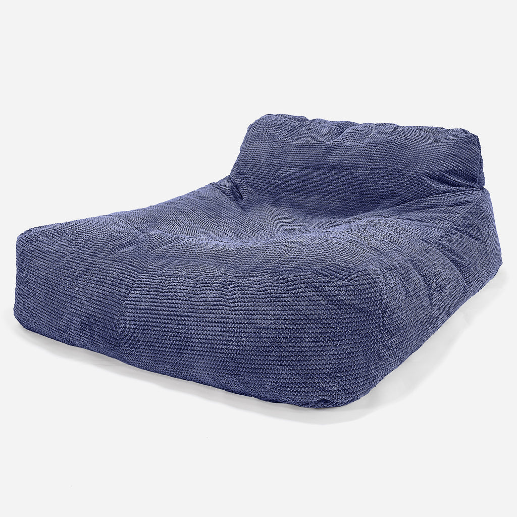 Pouf Chaise Longue, 2 Persone - Pompon Viola 01