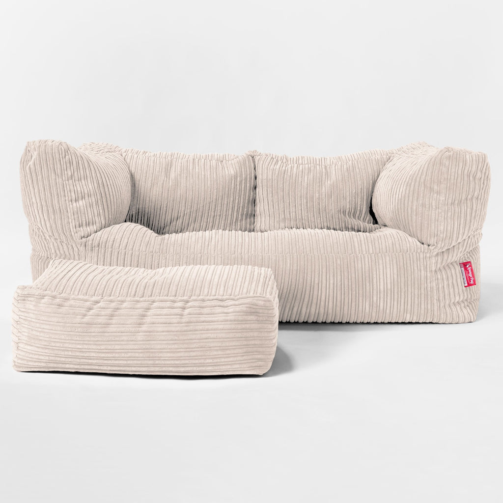The Albert' Pouf Divano 2 posti - Corda Classica Avorio 02