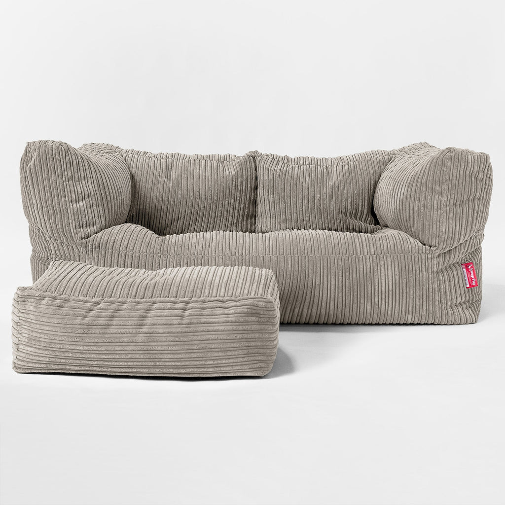 'The Albert' Pouf Divano 2 posti - Corda Classica Visone 02
