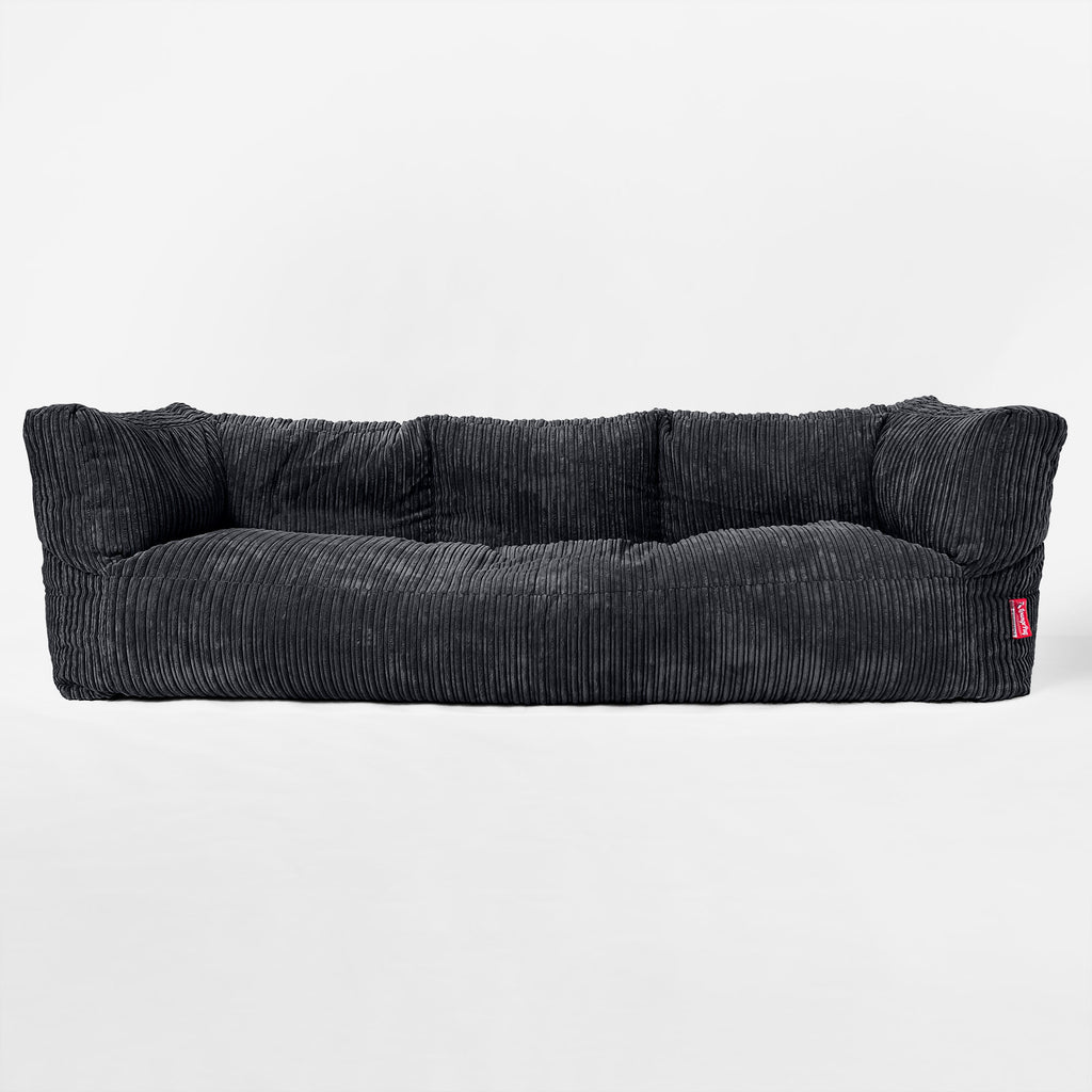 'The Albert' Pouf Divano 3 posti - Corda Classica Nero 01