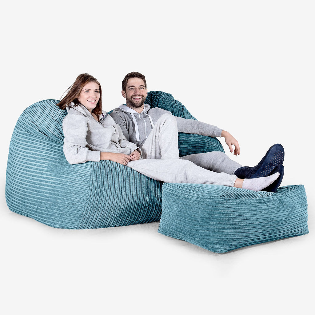 Pouf Divano Gigante - Corda Classica Egeo Blu 03