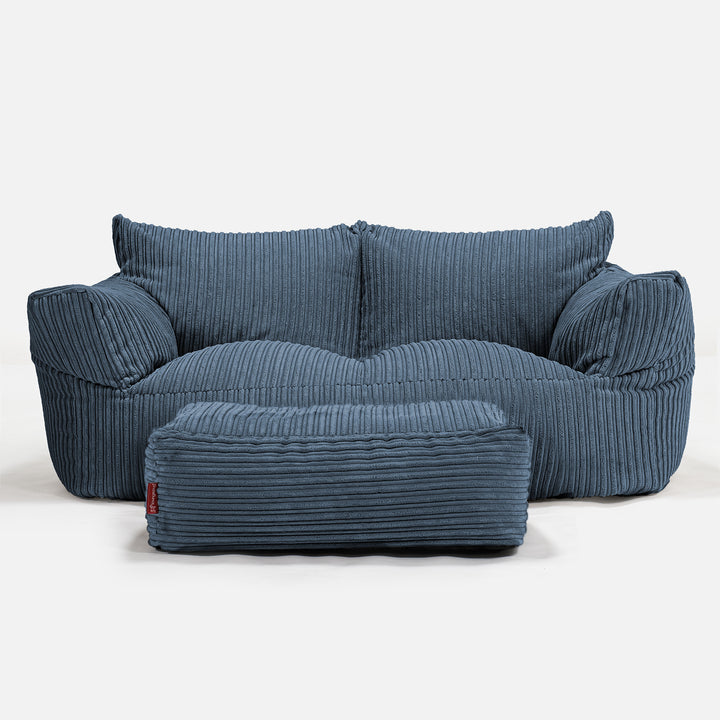 Divano a Sacco Josephine - Velluto a Coste Navy 02