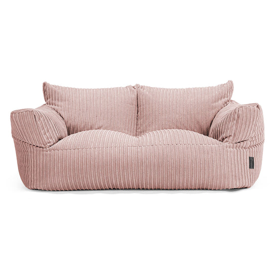 Divano a Sacco Josephine - Velluto a Coste Rosa Cipria 01