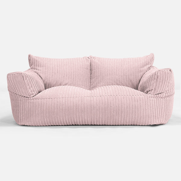 Divano a Sacco Josephine - Velluto a Coste Rosa Cipria 01
