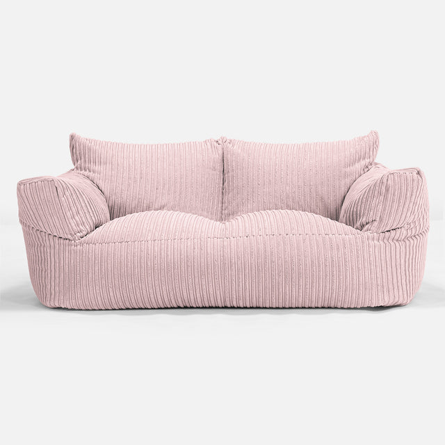Divano a Sacco Josephine - Velluto a Coste Rosa Cipria 01